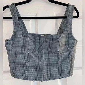 Full Tilt Women’s Medium Plaid Corset Top